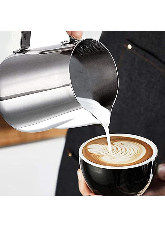 FINALITY finality Stainless Steel Milk Frothing Pitcher for Coffee Latte Maker Cappuccino Coffee Jug Small 300ml  - Image 1