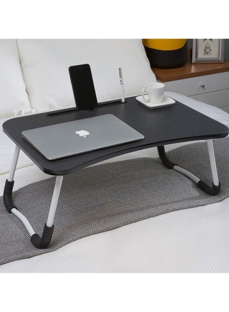 Generic Foldable Laptop Table With Cup Holder Combination Material  - Image 2