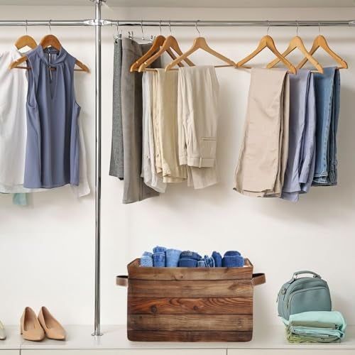 Bzocm Wood Print Rectangular Retro Vintage Storage Basket Organizer Bin Shelf Baskets For Clothes Gifts For Home Office Dorm - Image 3