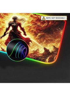 RGB Gaming Mouse Mat 90x40 cm | Extended Anti-Slip Gaming Mat with RGB Lighting | Waterproof and Durable Stitched Edges for Gamers and Office Use | Battle Royale Design - pzsku/ZF7B377078AE660FD3688Z/45/_/1733592361/dac9638f-2316-4e33-8ec9-97bff4e20b61