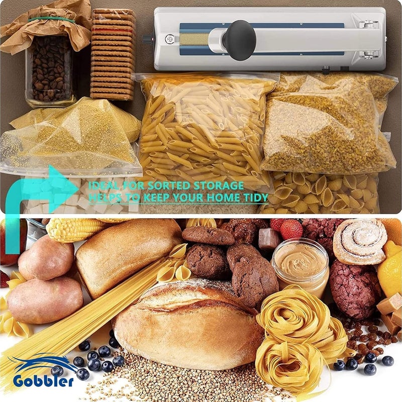 GOBBLER 200mm 8 Inch Electric Heat Sealing Machine for Plastic Bags Impulse Sealer Metal Body White PFS200 MT - Image 5