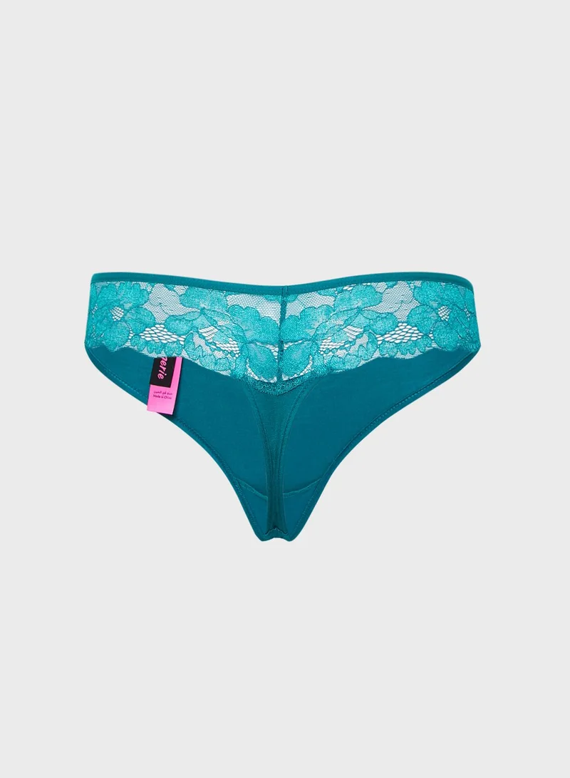 La Senza Lace Detail Thong