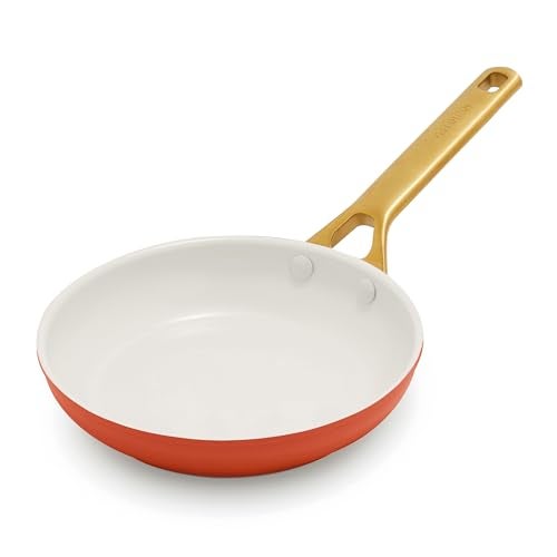 GreenPan Nonstick Reserve Pro 8 Frying Pan NSF Certified Ceramic Hard Anodized PFASFree Skillet Stainless Steel Handles Oven Dishwasher Safe Harvest Orange - Image 1