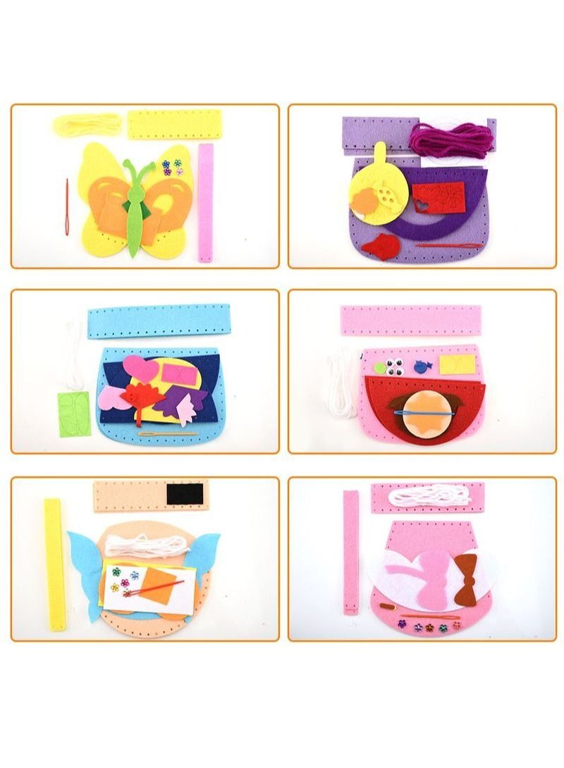 NIBEMINENT Non-Woven Diy Handmade Bag Three-Dimensional Paste Production - Image 3