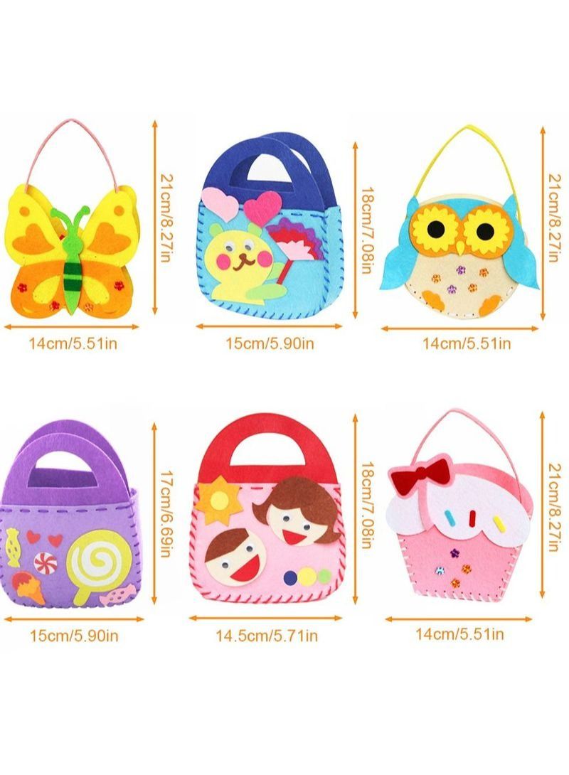 NIBEMINENT Non-Woven Diy Handmade Bag Three-Dimensional Paste Production - Image 2