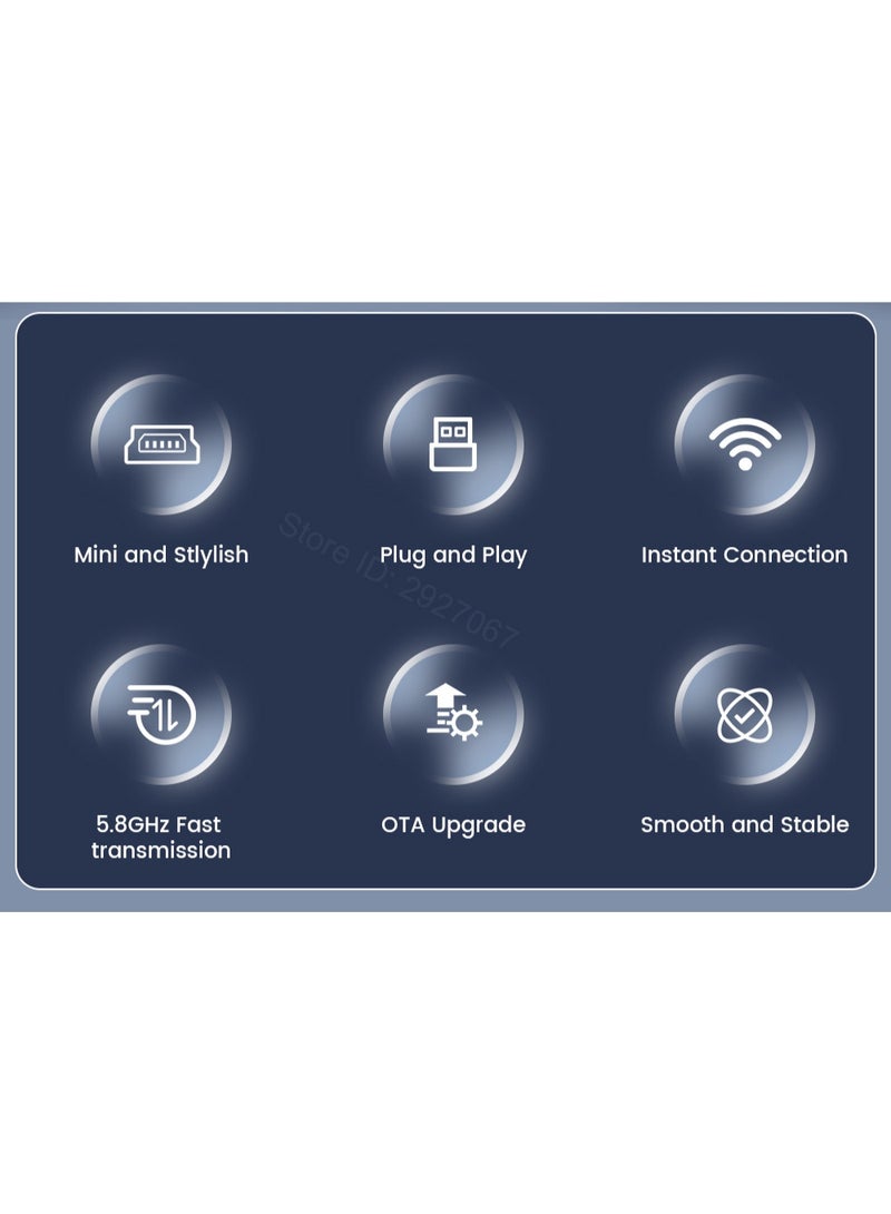 كار لينكيت كارلينكيت ميني الترا 3 اللاسلكية كاربلاي محول السلكية إلى اللاسلكية الروبوت السيارات مربع أوسب دونجل التوصيل والتشغيل واي فاي السيارات الاتصال - Image 3