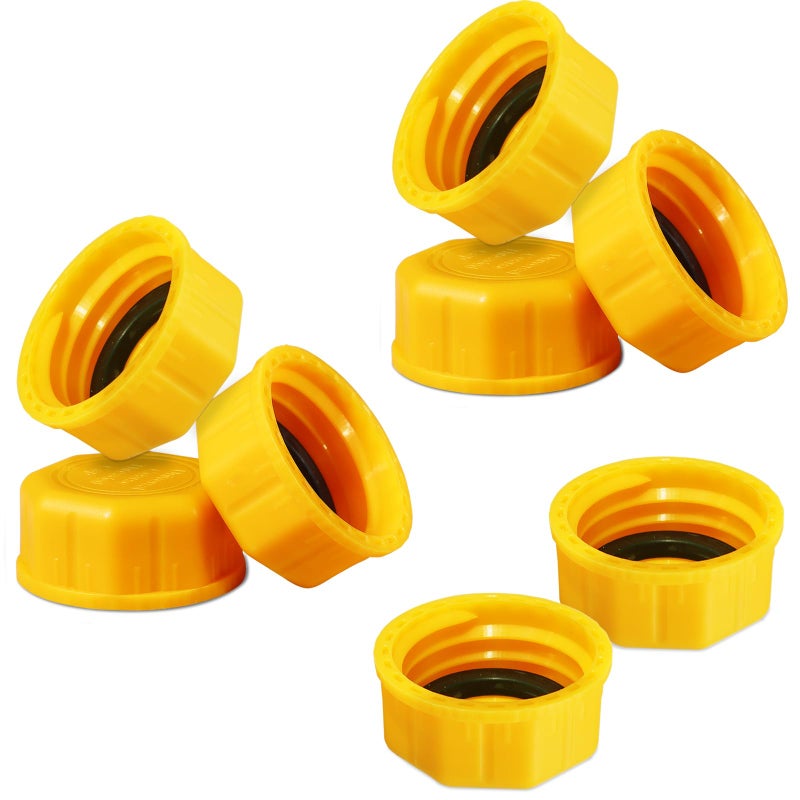 Mapleza 8 PCS Gas Can Cap for Universal 5 Gallon Gasoline Containers Plastic Gas Can Caps for Improved Sealing and Transportation Gas Can Accessories Replacement Lids