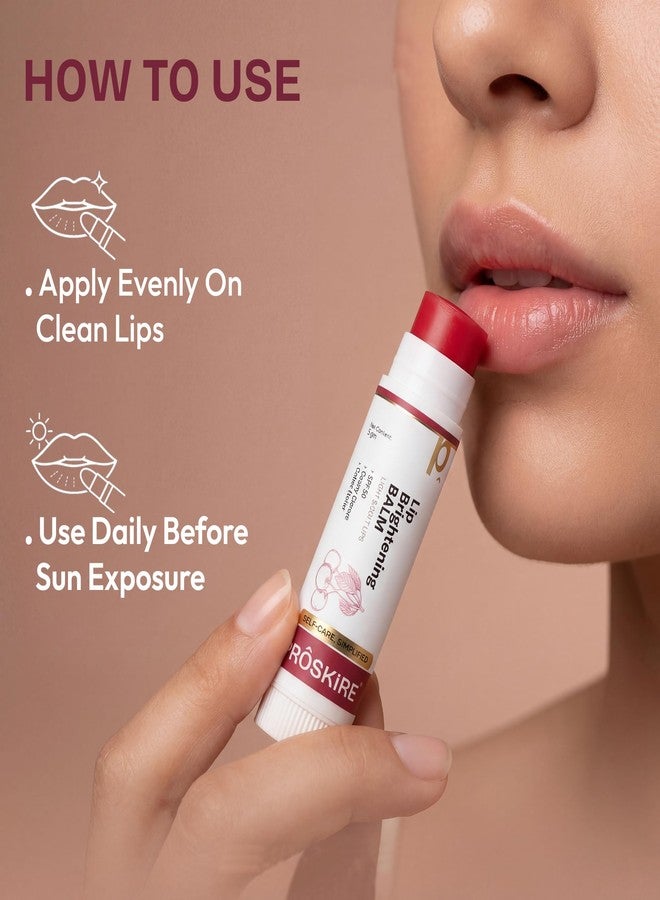 Proskire Tinted Lip balm with SPF 50 | Lip Brightening Balm For Pigmented, Dark, Flaky & Dry Lips | Cherry & Cocoa Butter Infused - Image 5