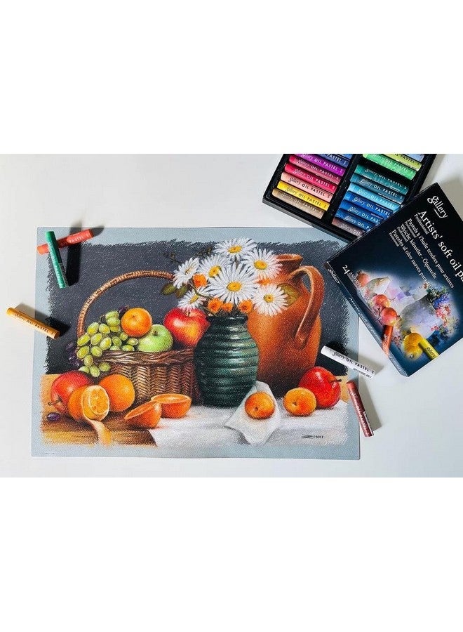 MUNGYO GALLERY SOFT OIL PASTELS SET OF 6 SINGLE COLOR-WHITE - Image 4