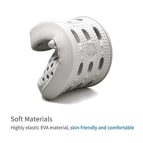 Xomiboe Shower Shoes Men Women Non Slip Bathroom House Slippers College Dorm Room Essentials for Girls Kids Shower Sandals Swimming Water Shoe (Grey,EU42-43) - Image 3