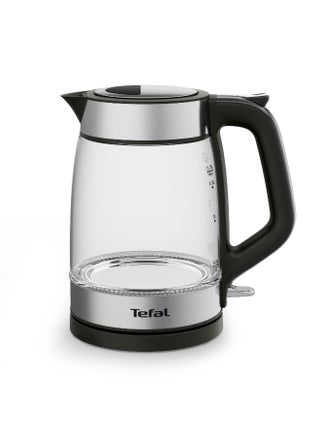 Glass Kettle | Electric Kettle | Measurement Marks | 1.7 L Capacity | Easy to Clean | Precision spout | Ambient light | One-handed lid opening | Black | KI605827 1.7 L 2200 W KI605827 Inox - view 2