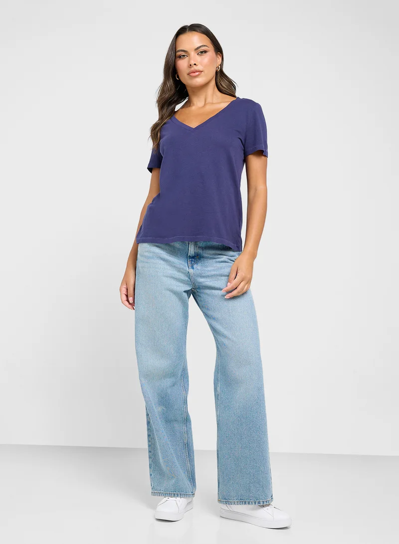 جاب Gap Blue Women'S T-Shirt