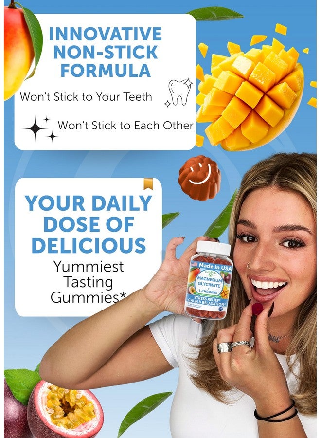 Lunakai USA Made Magnesium Gummies for Adults & Kids - 420mg Magnesium Glycinate Supplement for Calm, Relaxation, Better Sleep & Stress Support, 60ct - Image 3