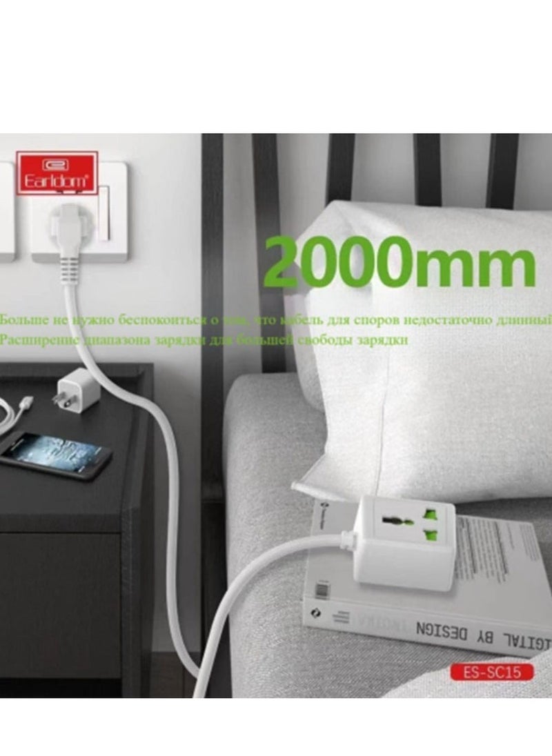 BGM ES-SC15 Extension Cable: 10A 2500W, 2M  - Image 4