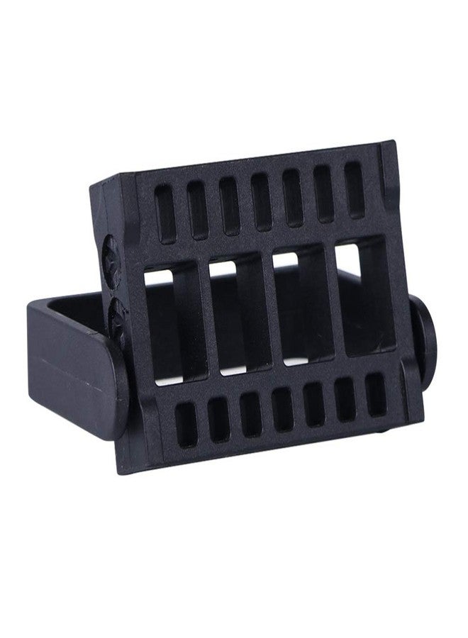 Beaupretty Nail Drill Bits Holder,16 Holes Drill Bit Holder Organizer Poratble Storage Box Manicure Nail Art Rack Grinding Head Holder,Black - Image 1