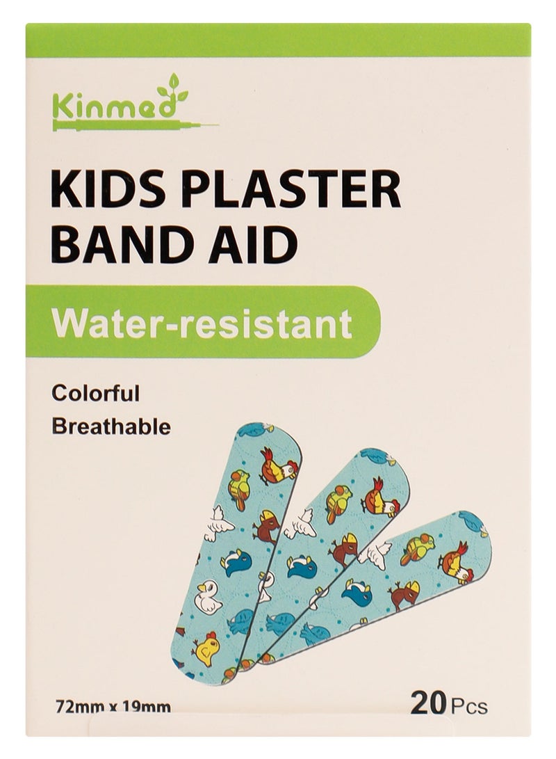 KenMed Colored Waterproof Plasters for Children - 20 Count