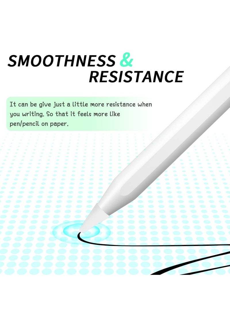 8 Pcs Silicone Pencil Nib/Tip Protector Cap, Compatible with Apple Pencil 1st and 2nd Generation, Lightweight Thin Protective Case Noiseless Fit Silicone Nibs Covers-White  - Image 5