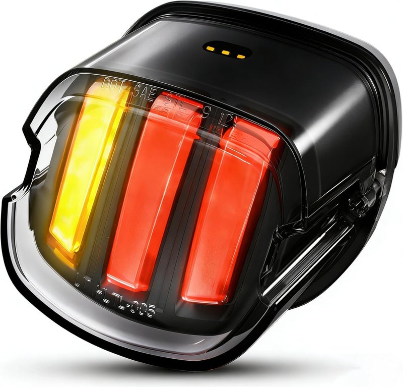 AUDEXEN LED Strobe Brake Tail Light Rear Turn Signals Motorcycle Taillights Compatible with Harley Dyna Sportster Road King Fatboy Electra Glide Heritage Softail Touring All consumer tier purchase options - Image 1