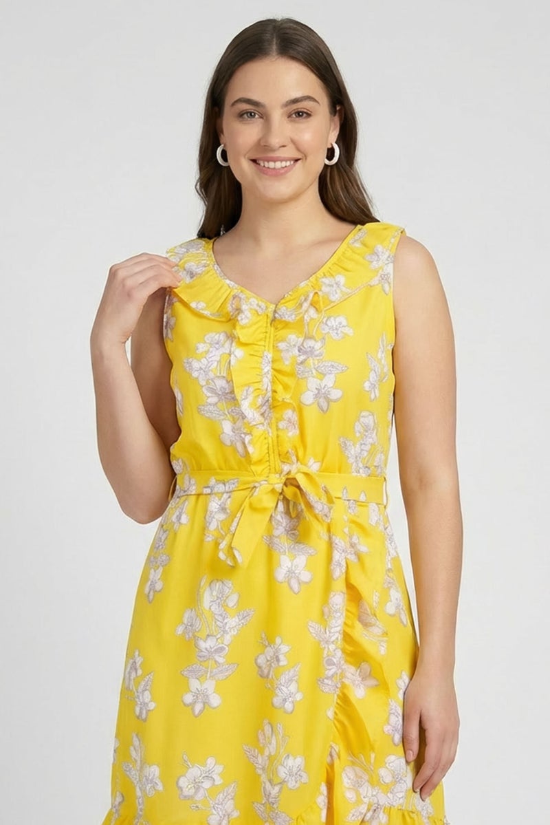 Willow & Whistle Women Floral Print Midi Dress, Multicolor - Image 2