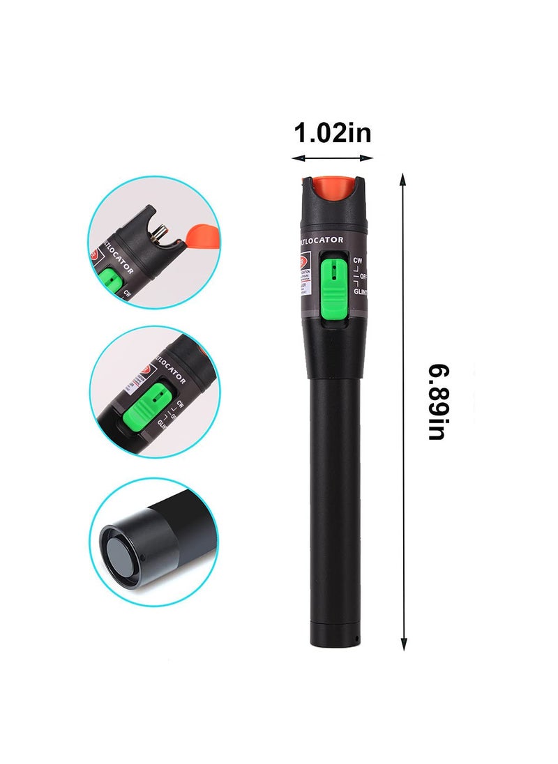 VFLTOOL Visual Fault Locator Kit 30mW 30KM with 2.5mm Universal Connector FC Male to LC Female Adapter, VFL Red Light Pen for Network Cable Test, Fiber Optic Source Tester Detector Meter for FC,SC,ST,LC  - Image 4
