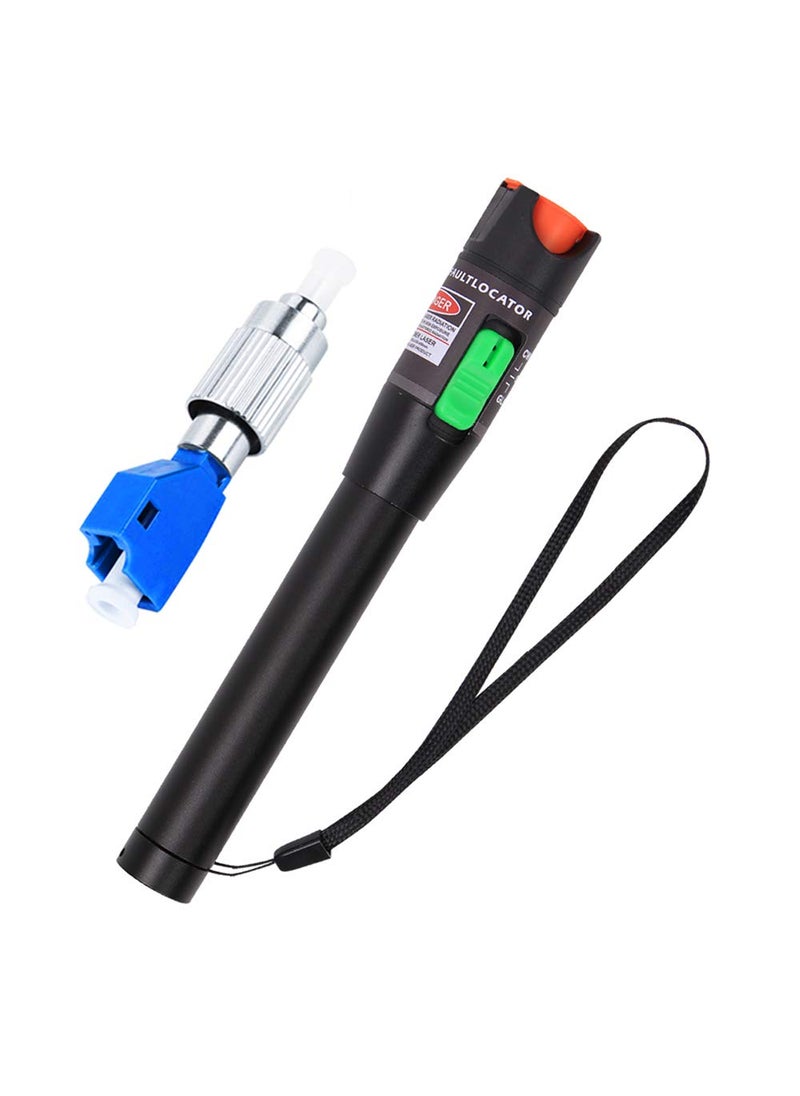 VFLTOOL Visual Fault Locator Kit 30mW 30KM with 2.5mm Universal Connector FC Male to LC Female Adapter, VFL Red Light Pen for Network Cable Test, Fiber Optic Source Tester Detector Meter for FC,SC,ST,LC  - Image 1