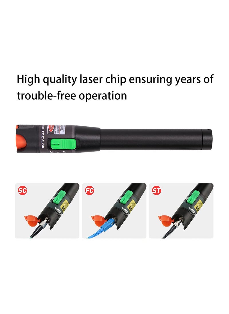 VFLTOOL Visual Fault Locator Kit 30mW 30KM with 2.5mm Universal Connector FC Male to LC Female Adapter, VFL Red Light Pen for Network Cable Test, Fiber Optic Source Tester Detector Meter for FC,SC,ST,LC  - Image 5