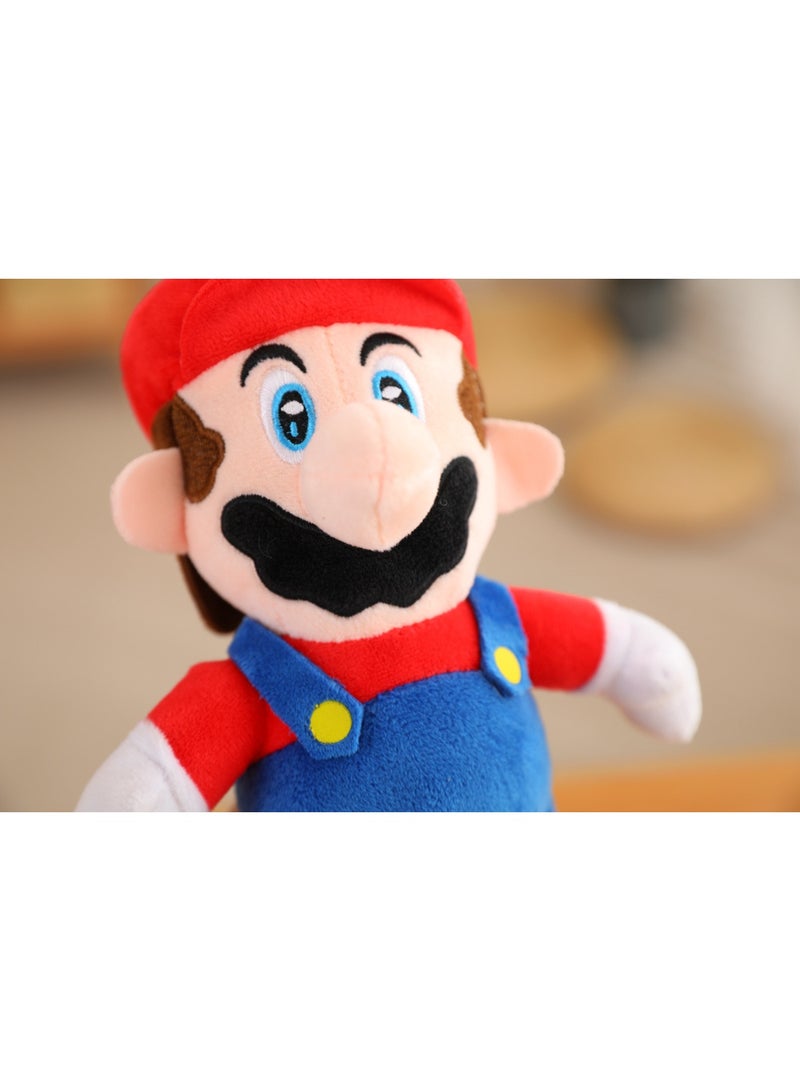HALAMODO Adorable Plush Toy Doll Standing Plumber Mario - A 25cm Huggable Pillow, Perfect for Children's Gifts - Image 3