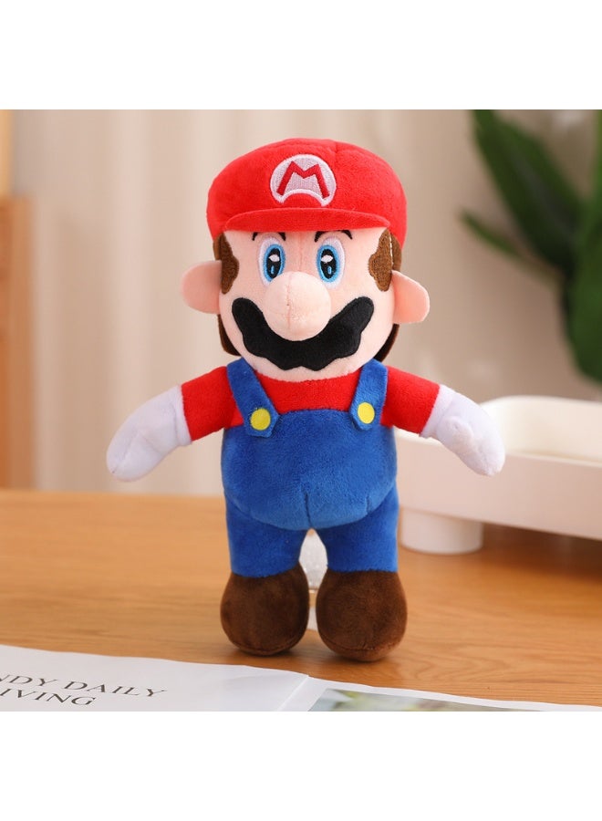 HALAMODO Adorable Plush Toy Doll Standing Plumber Mario - A 25cm Huggable Pillow, Perfect for Children's Gifts - Image 4