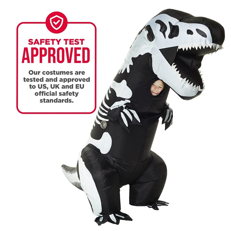 MORPH Morph Inflatable Skeleton Dinosaur Costume Kids, Blow Up Dinosaur Costume Kids 8-10-12, Inflatable T Rex Costume Kids  - Image 4
