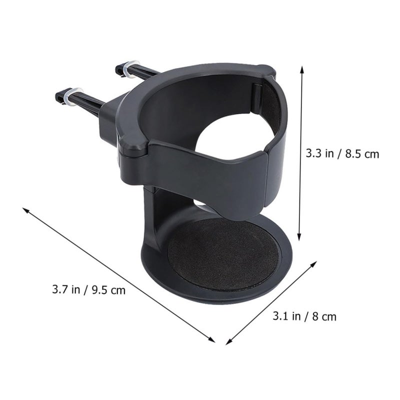 Black Car Cup Holder Organizer Air Vent Mount Multifunctional Beverage Stand Compatible with Most Vehicles - Image 3