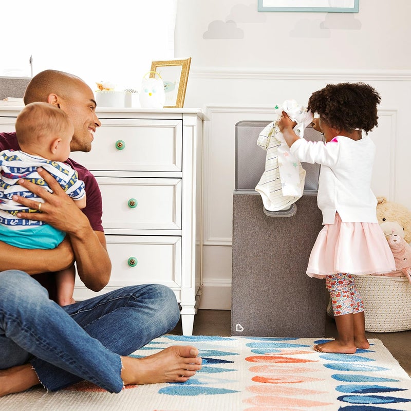 Munchkin منظم غسيل مunchkin مع غطاء رمادي - Image 2