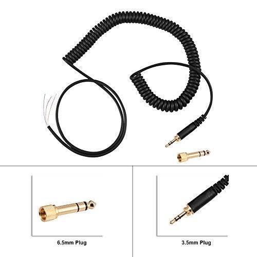 Richer-R Earphones Headphones Audio Spring Wire Coil Cable for 770/ 770Pro/ 990/ 990Pro - Image 4