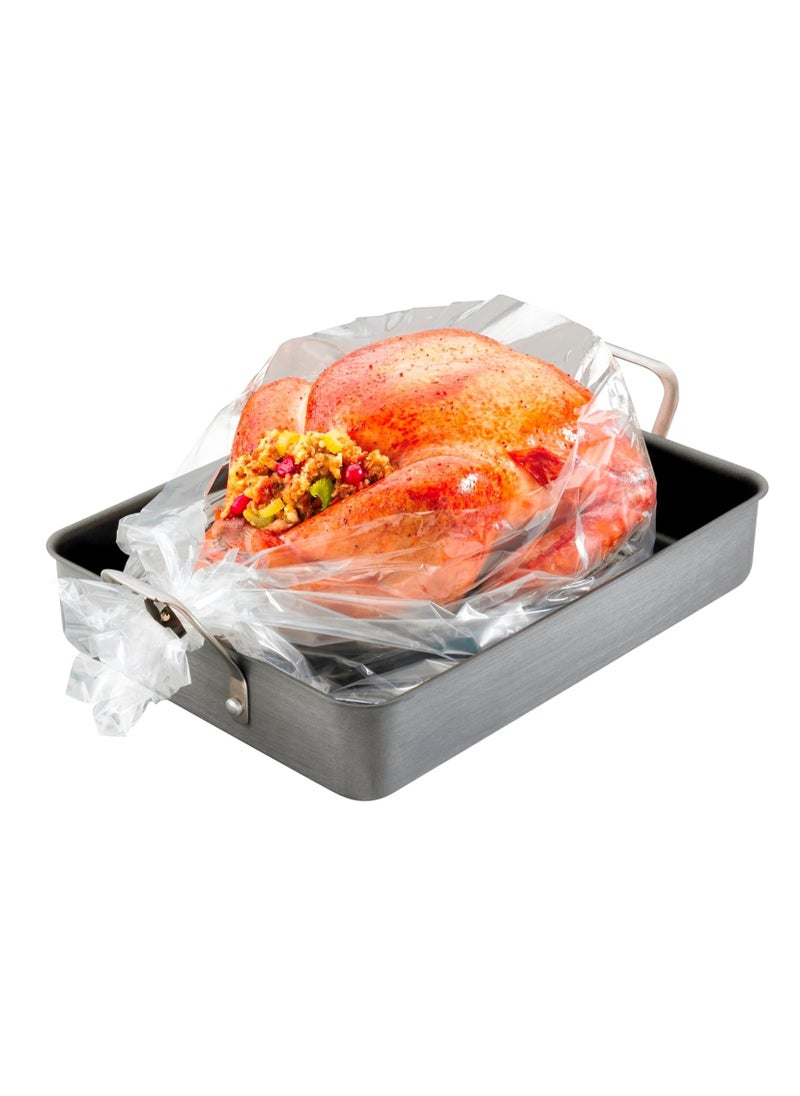 PanSaver - PanSaver Roasting Bag - Cooking Bags for Oven - Turkey Cooking Bag with Ties - Helps Keep Food Moist - Durable Nylon Bag - Easy Cleanup - 19 x 23.5 Inches, 2 Count - Image 1