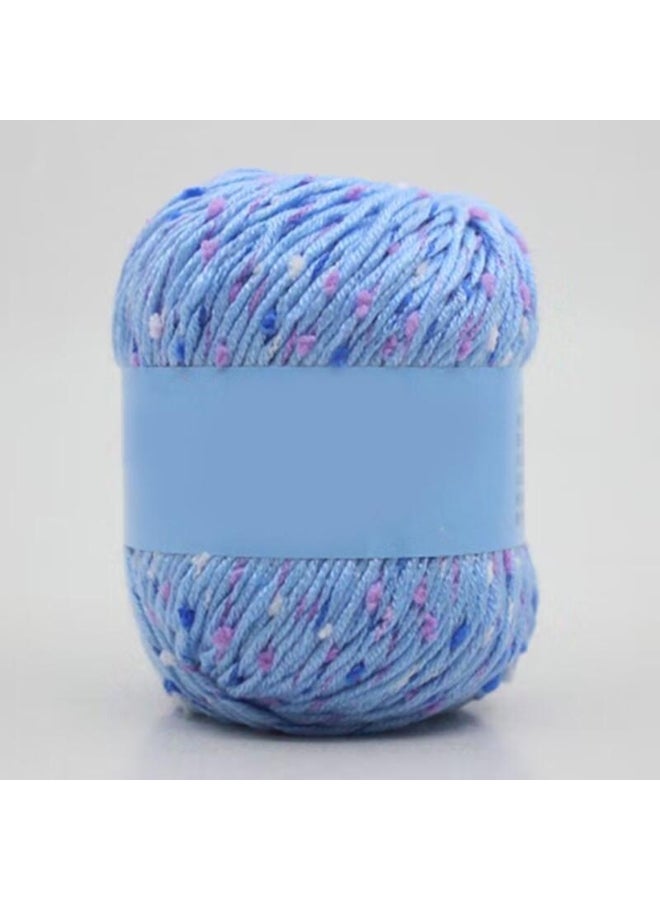 Generic 50g/Roll Knitting Yarn Knitted Crocheting DIY Crafting Color Dots Handmade For Sweater Hat Scarf
