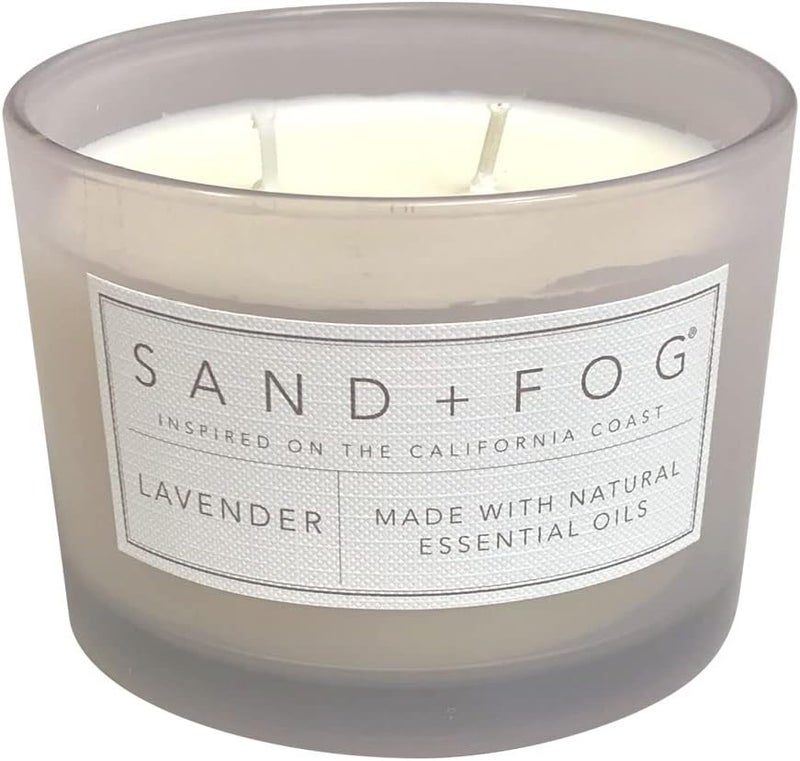 Sand + Fog Scented Candle - Lavender – Additional Scents and Sizes – 100% Cotton Lead-Free Wick - Luxury Air Freshening Jar Candles - Perfect Home Decor – 12oz - Image 2