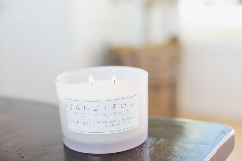 Sand + Fog Scented Candle - Lavender – Additional Scents and Sizes – 100% Cotton Lead-Free Wick - Luxury Air Freshening Jar Candles - Perfect Home Decor – 12oz - Image 5