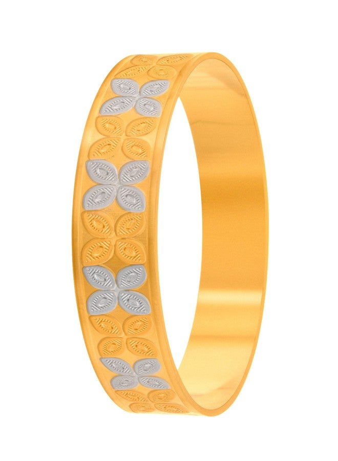 JFL - Traditional Ethnic One Gram Gold Plated Floral Designer Bangle for Girls & Women - Image 2