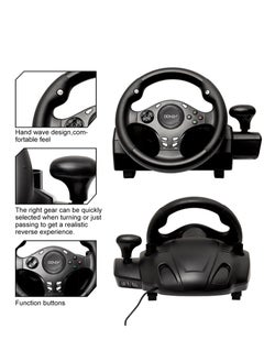 DOYO Gaming Racing Wheel, Steering Wheel for PC, 270 Degree Driving Force Sim Game Steering Wheel with Responsive Gear and Pedals for PC/PS3/PS4/XBOX ONE/XBOX 360/Nintendo Switch/Android  - Image 5