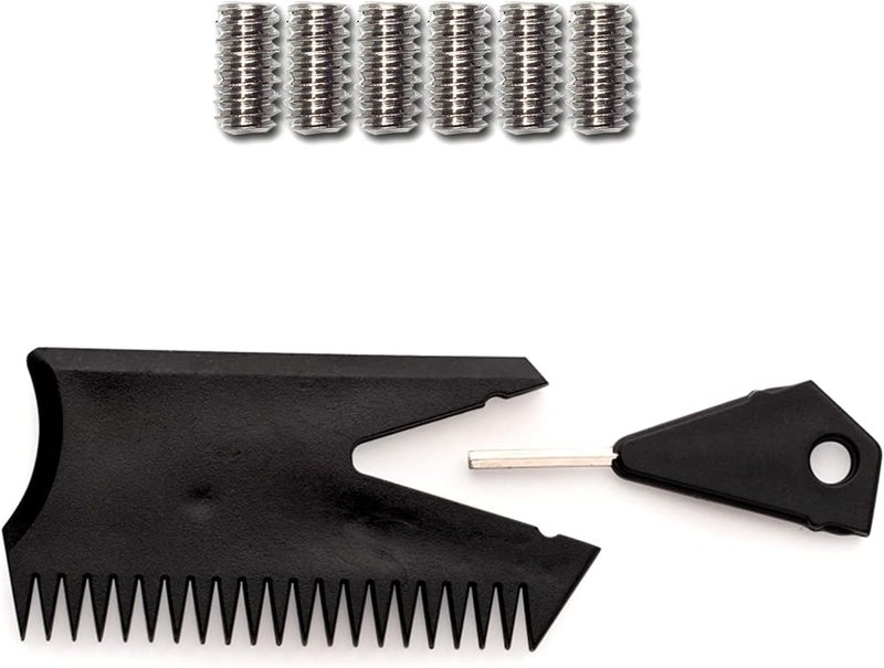 OCEANBROAD Surfboard Fin Thruster 3 Fins for FCS-Based Future-Based Fin Box with Screws Wax Comb Key - Image 2