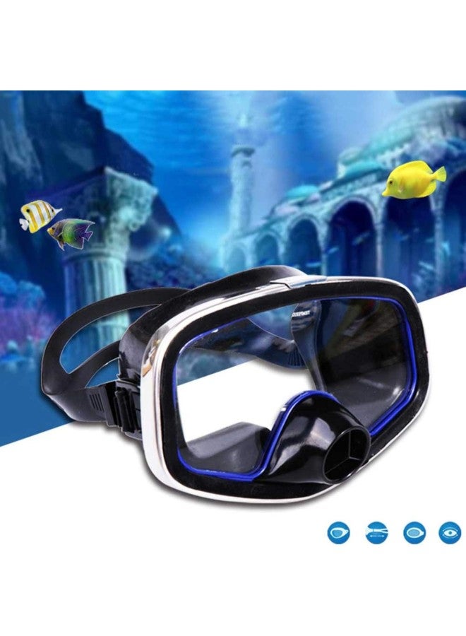 klarako Adult Professional Swim Antifog Goggles Diving Half Face Mask Snorkeling Glasses Equipment - Image 1