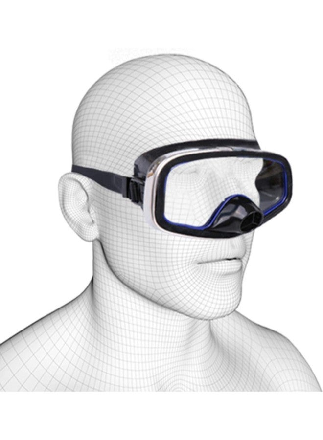 klarako Adult Professional Swim Antifog Goggles Diving Half Face Mask Snorkeling Glasses Equipment - Image 2