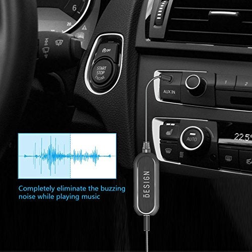 BESIGN Ground Loop Noise Isolator for Car Audio/Home Stereo System with 3.5mm Audio Cable - Image 5