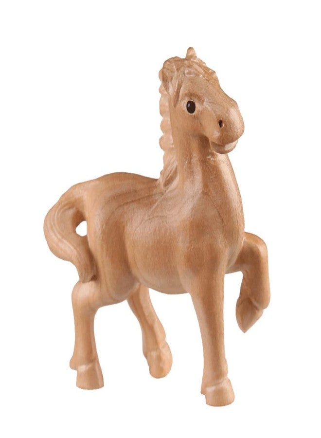 DMtse Hand Carved Natural Wood Horse Statue Sculpture Animal Figurine Brings Good Lucky for Attract Wealth Collectibles Gift - Image 1