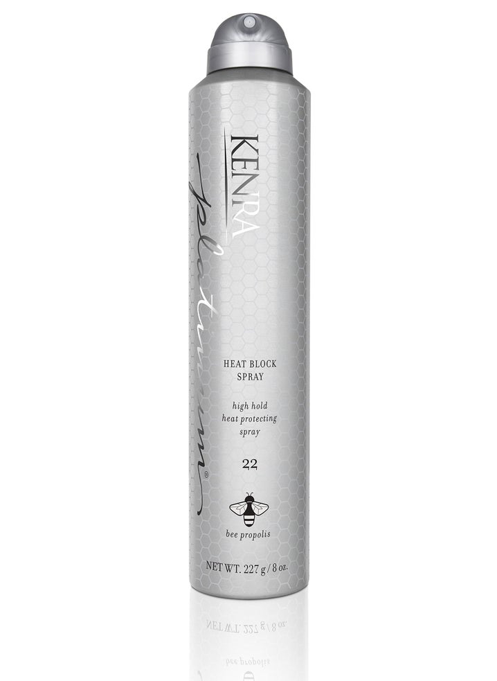 Kenra Professional Kenra Platinum Heat Block Spray 22 | Heat Protecting Hairspray | High Hold For Ultimate Style Longevity | Clean Release From Hot Tools | All Hair Types | 8 oz 