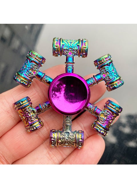 Cool Shaped Fidget Spinner Multicolored Durable And Good Spin Time For Adults Kids 7x7x1cm