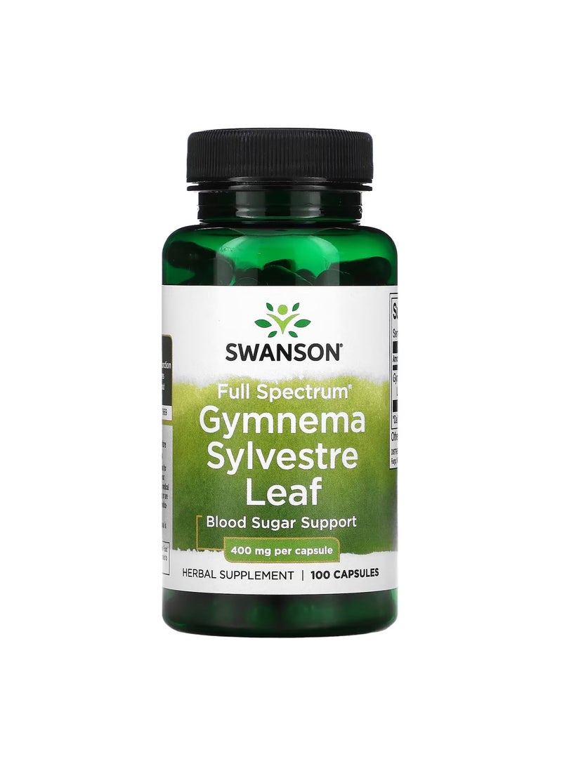 سوانسون Gymnema Sylvestre Leaf Herbal Supplement - 100 Capsules