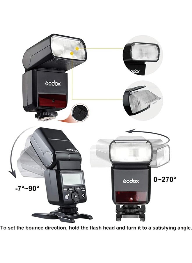 جودوكس - Godox TT350S فلاش Speedlite لكاميرا سوني، 2.4G لاسلكي GN36 1/8000s HSS TTL فلاش كاميرا متوافق مع كاميرا Sony A7 A7R A7S A7-II A7-III A7R-II A7R-III A7S-II A6300 A6000 إلخ - Image 1