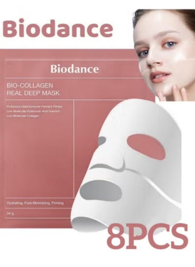 BIODANCE 8pcs Bio-Collagen Deep Repair Night Kit (34g each) | Intense Hydration, Shrink Pores, Improve Skin Elasticity | Suitable for All Skin Types, Ideal for Nighttime Skin Care And Travel - Image 1