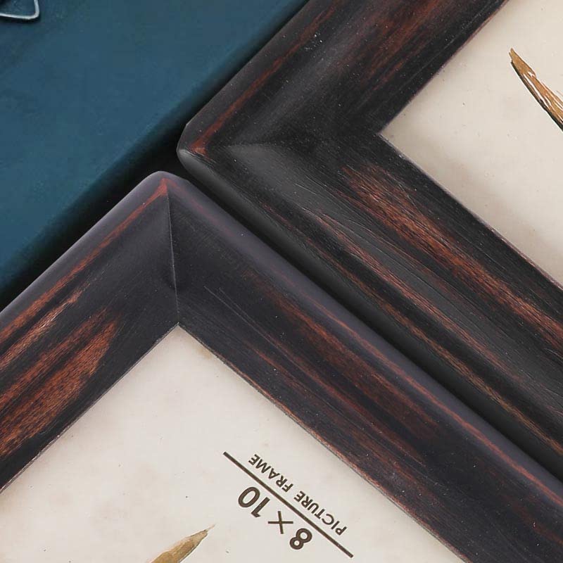 icheesday إطار صورة ريفي يوم 5x7 طاولة أو جدار معلق إطارات الصور مع الزجاج الأمامي 7 في 5 (أسود) - Image 4