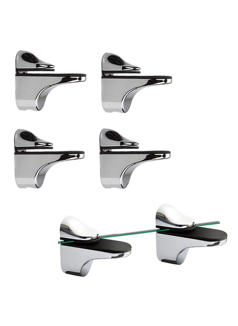 Y&D SYOSI 4Pcs Adjustable Glass Shelf Bracket for 3-20mm Thickness Support  - Image 1